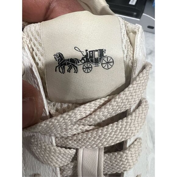 Coach Clip Low Top Sneaker Chalk size 8.5 M - Picture 5 of 12